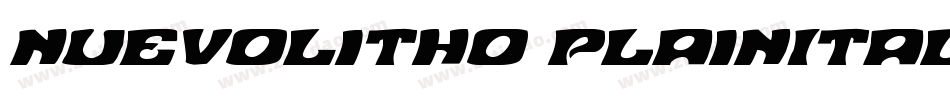 NuevoLitho PlainItalic字体转换